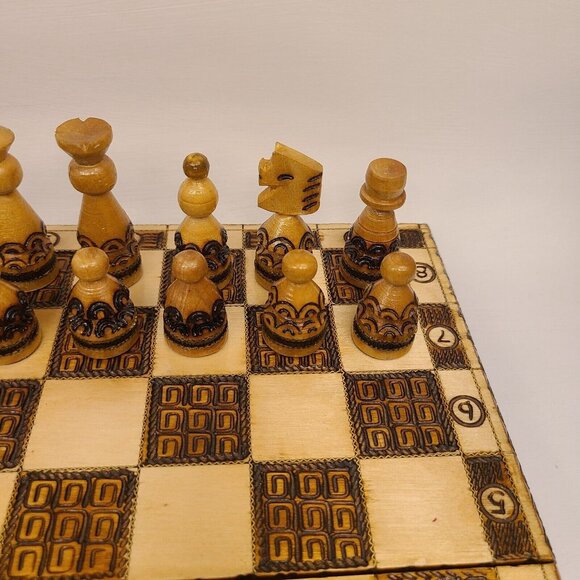 Vintage 1977 PTTK Nazwa Art Foto-Pam Chess Set - Picture 12 of 16